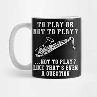 Saxophone Serenade - A Playful Musician's Tee! Mug